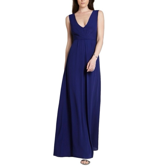 BCBGMaxAzria Dresses & Skirts - New BCBGMaxazria Norah Blue Sleeveless Evening Dress Gown Size 2 Bridesmaid Prom
